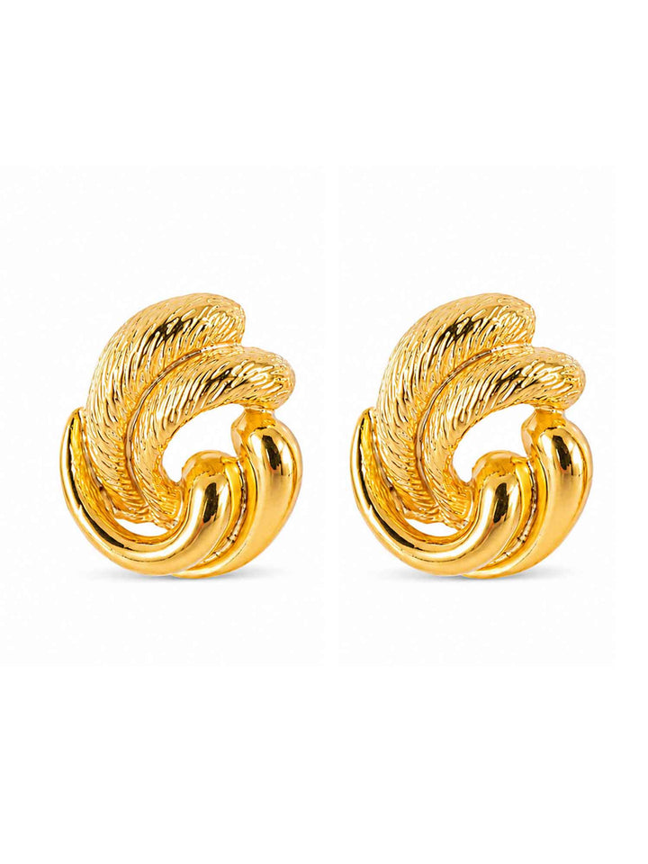 Brincos Twisted Mist Gold