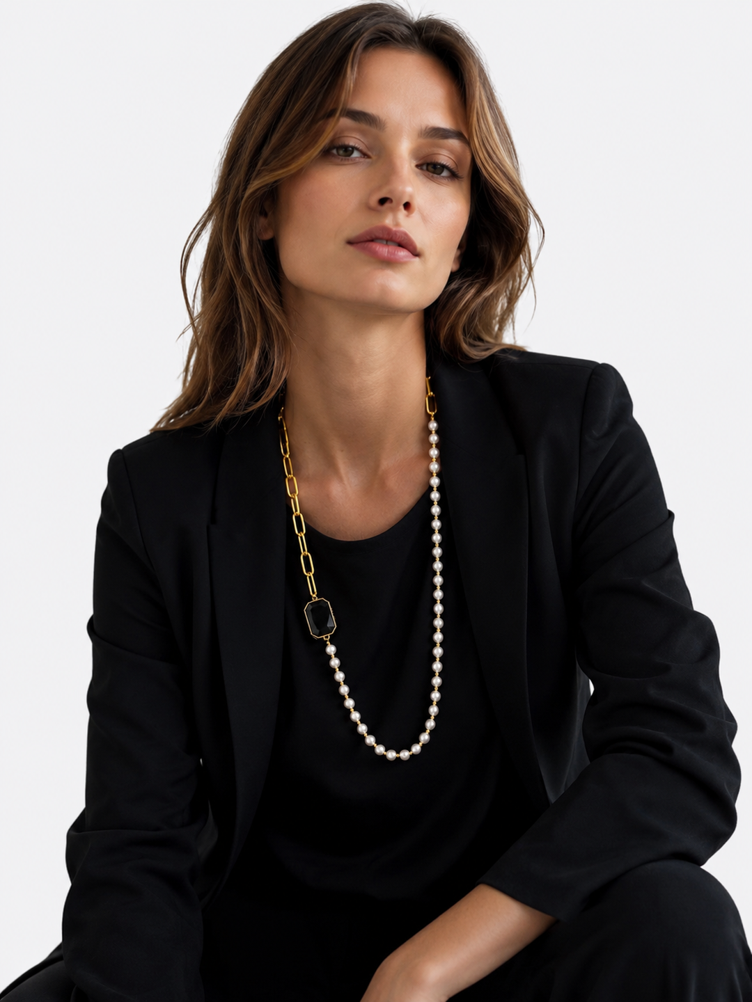 Ameliea Pearl Long Necklace