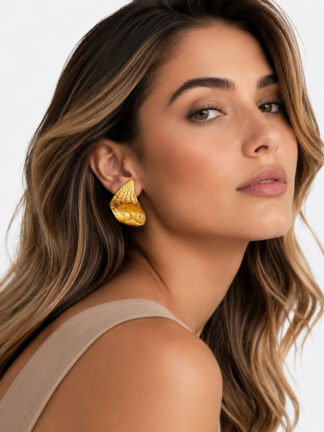 Angel Wings Gold Earrings