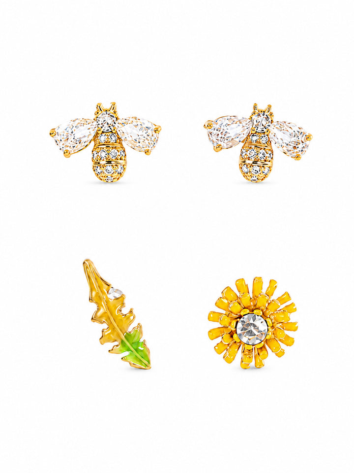 Asymmetric Design Earrings Set