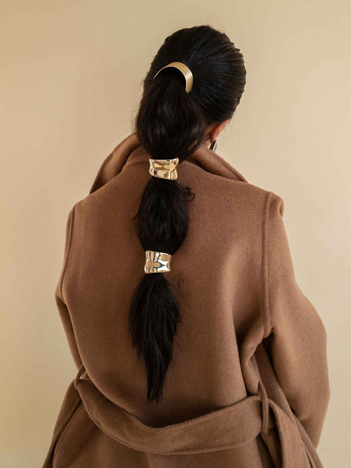 Belva Matte Gold Ponytail Cuff