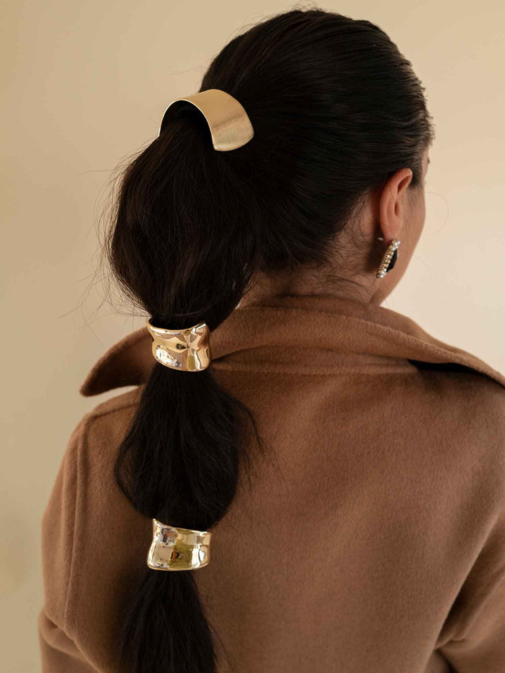 Belva Matte Gold Ponytail Cuff