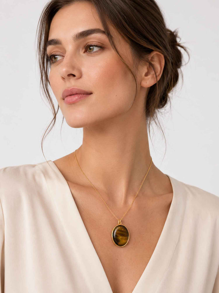 Blyssa Necklace Tiger’s eye