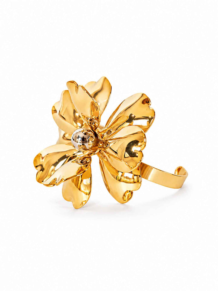 Calliope Gold Flower Statement Cuff