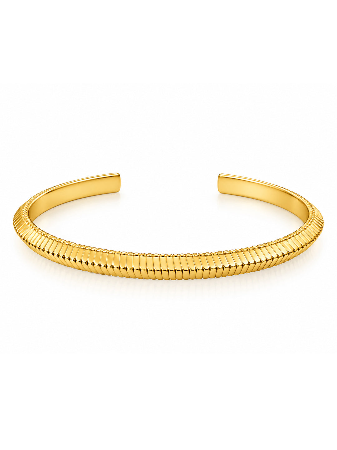Cassia Ribbed Cuff Bracelet - product view
