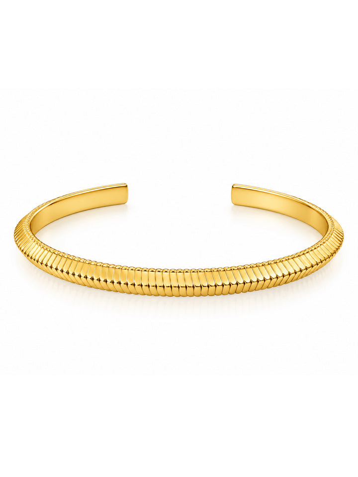 Cassia Ribbed Cuff Bracelet - product view