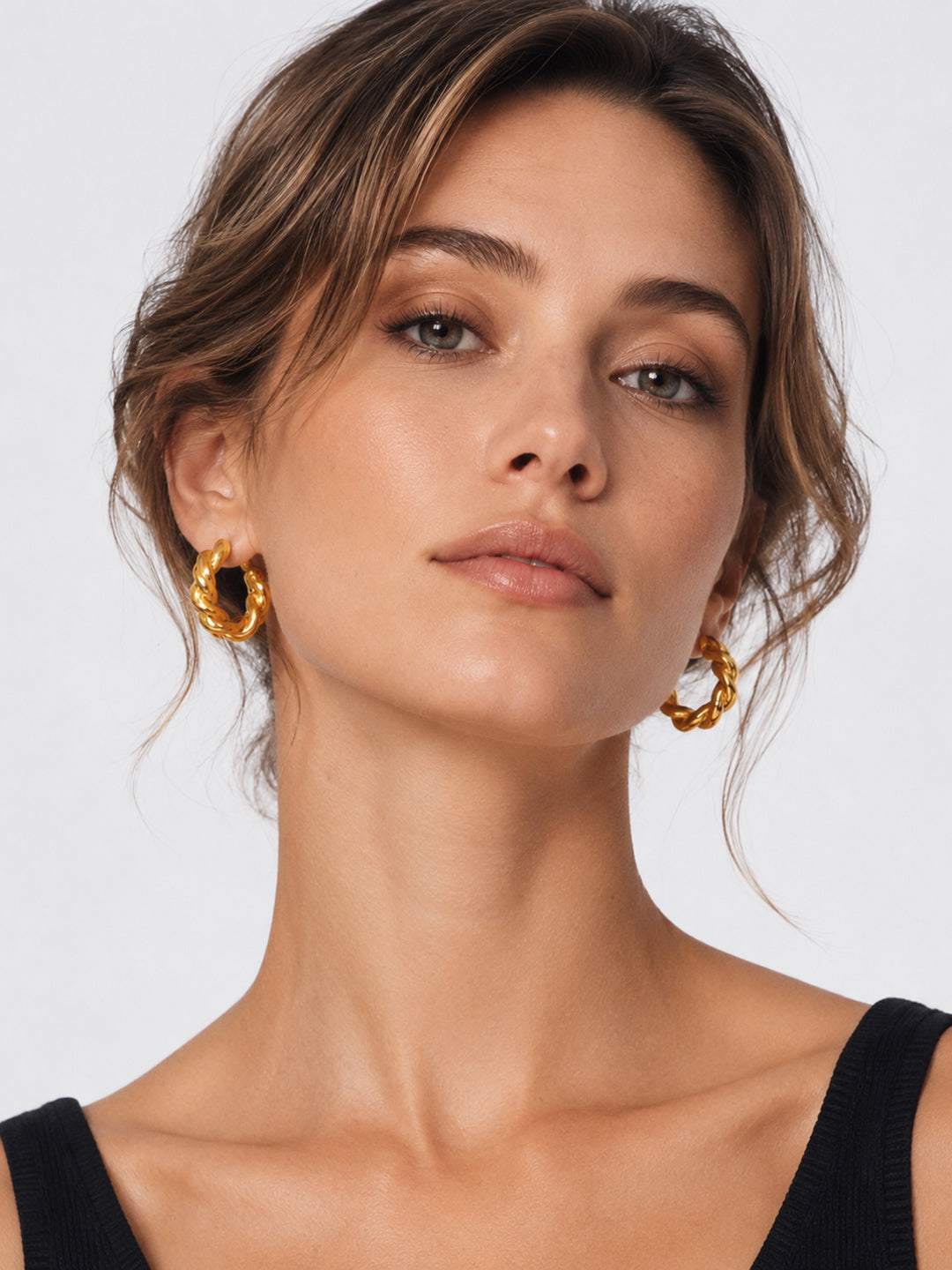 Catriona Braided Hoops