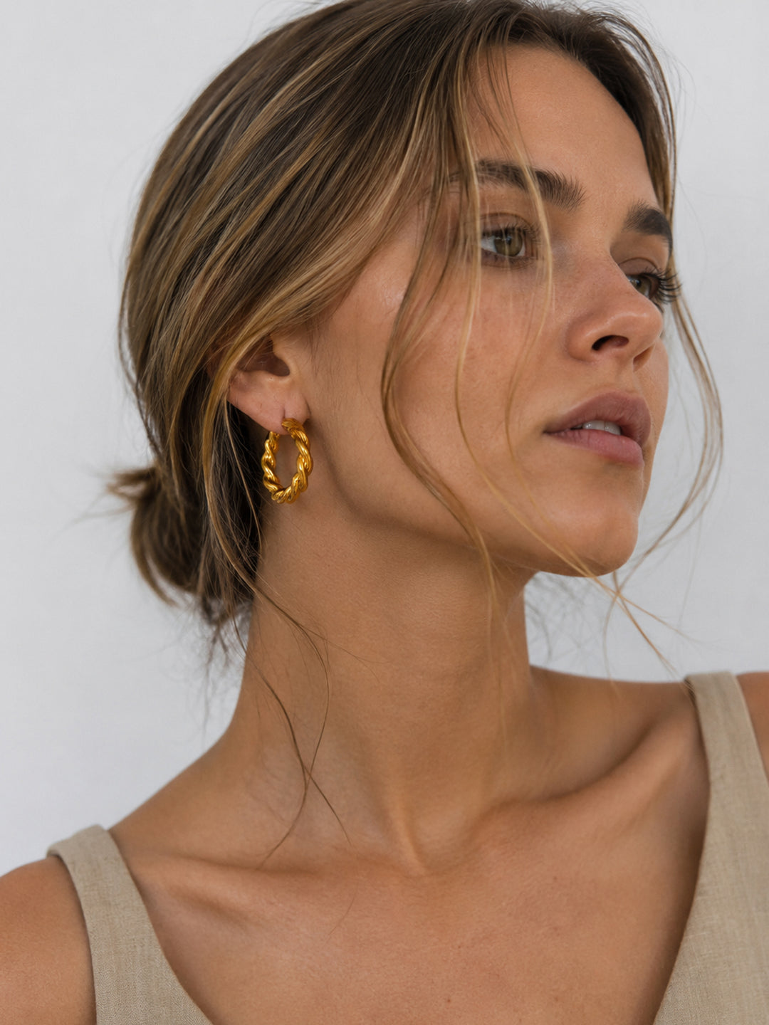 Catriona Braided Hoops