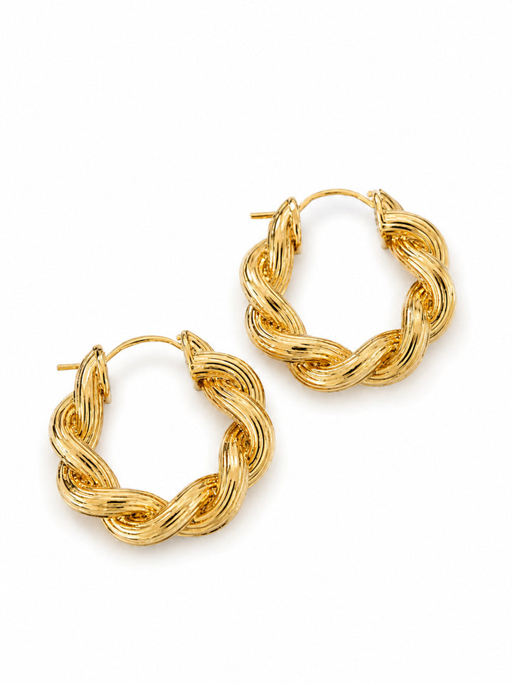 Catriona Braided Hoops
