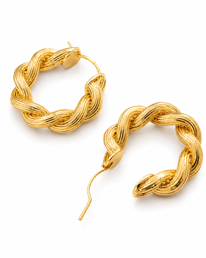 Catriona Braided Hoops