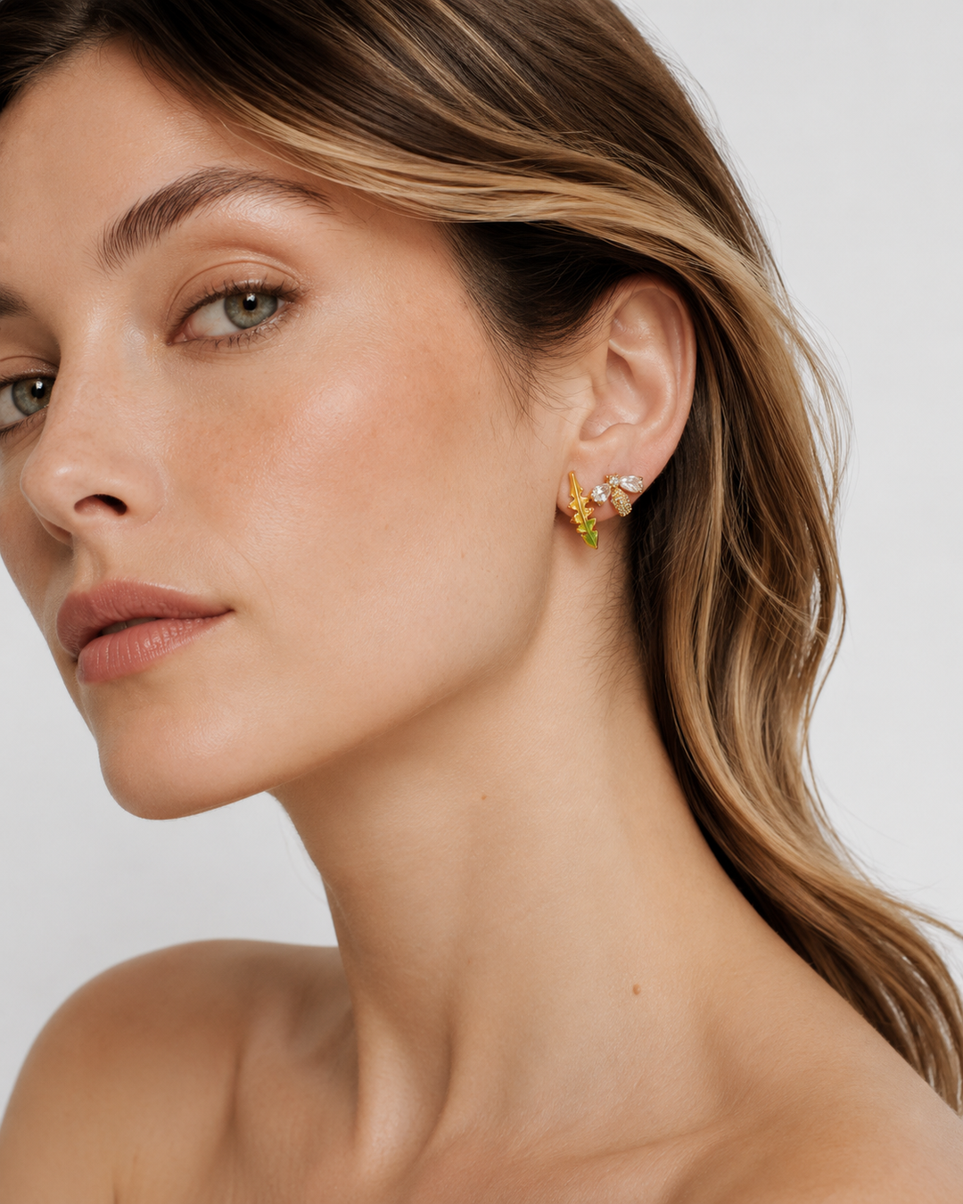Asymmetric Design Earrings Set
