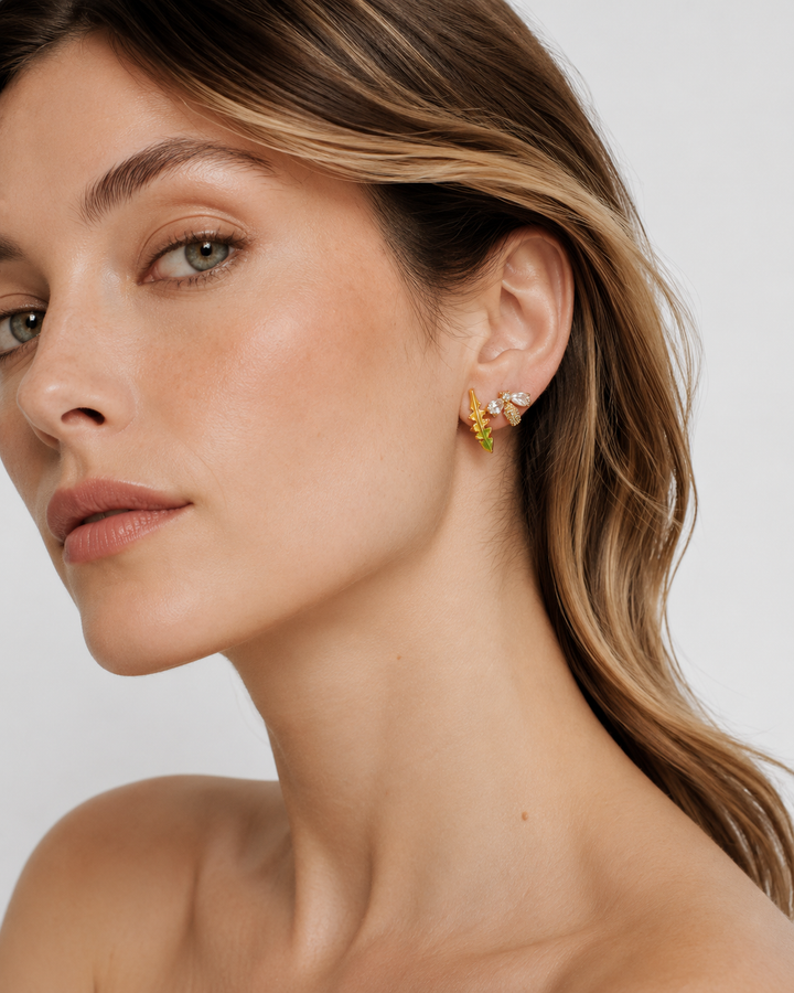 Asymmetric Design Earrings Set