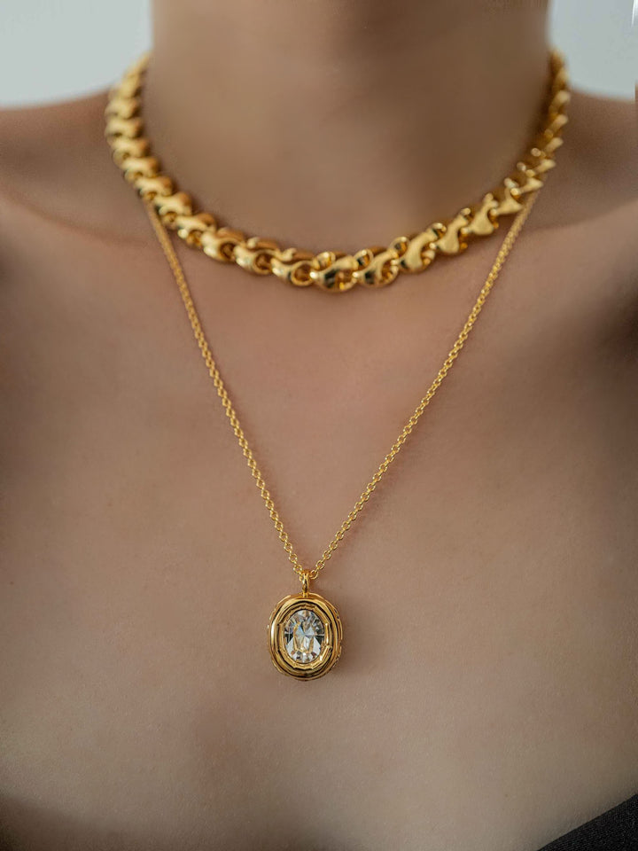 Diamond Solitaire Necklace