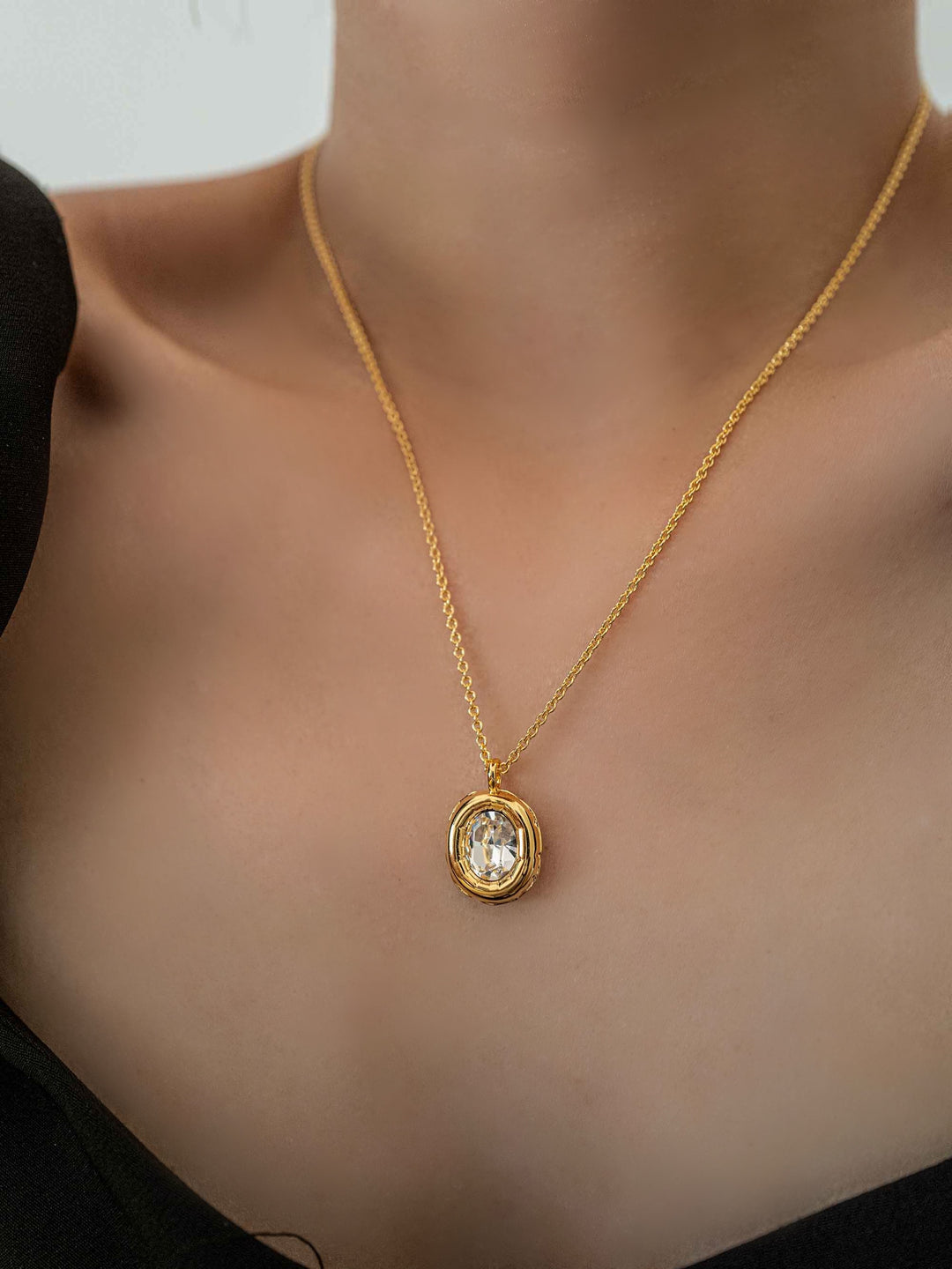 Diamond Solitaire Necklace