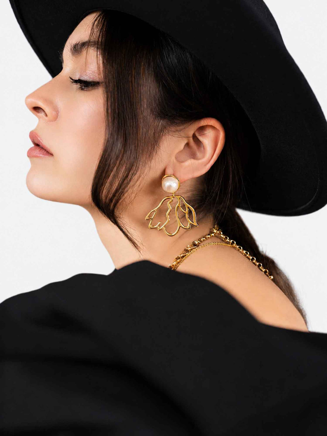 Dancer Gold Earrings