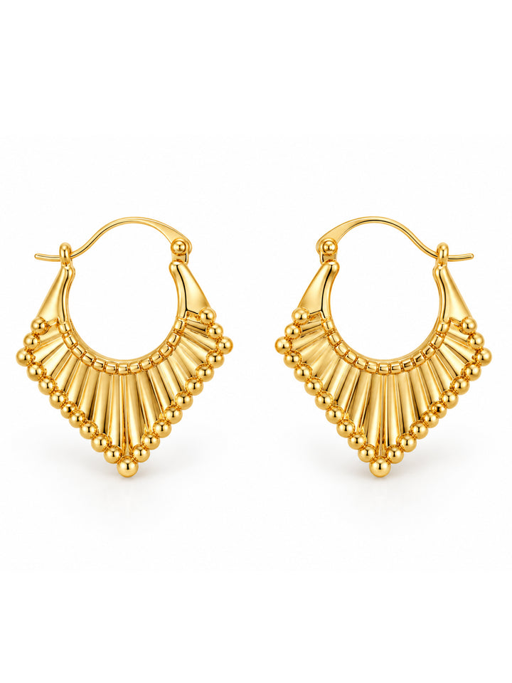 Danira Fan Hoop Earrings - product view