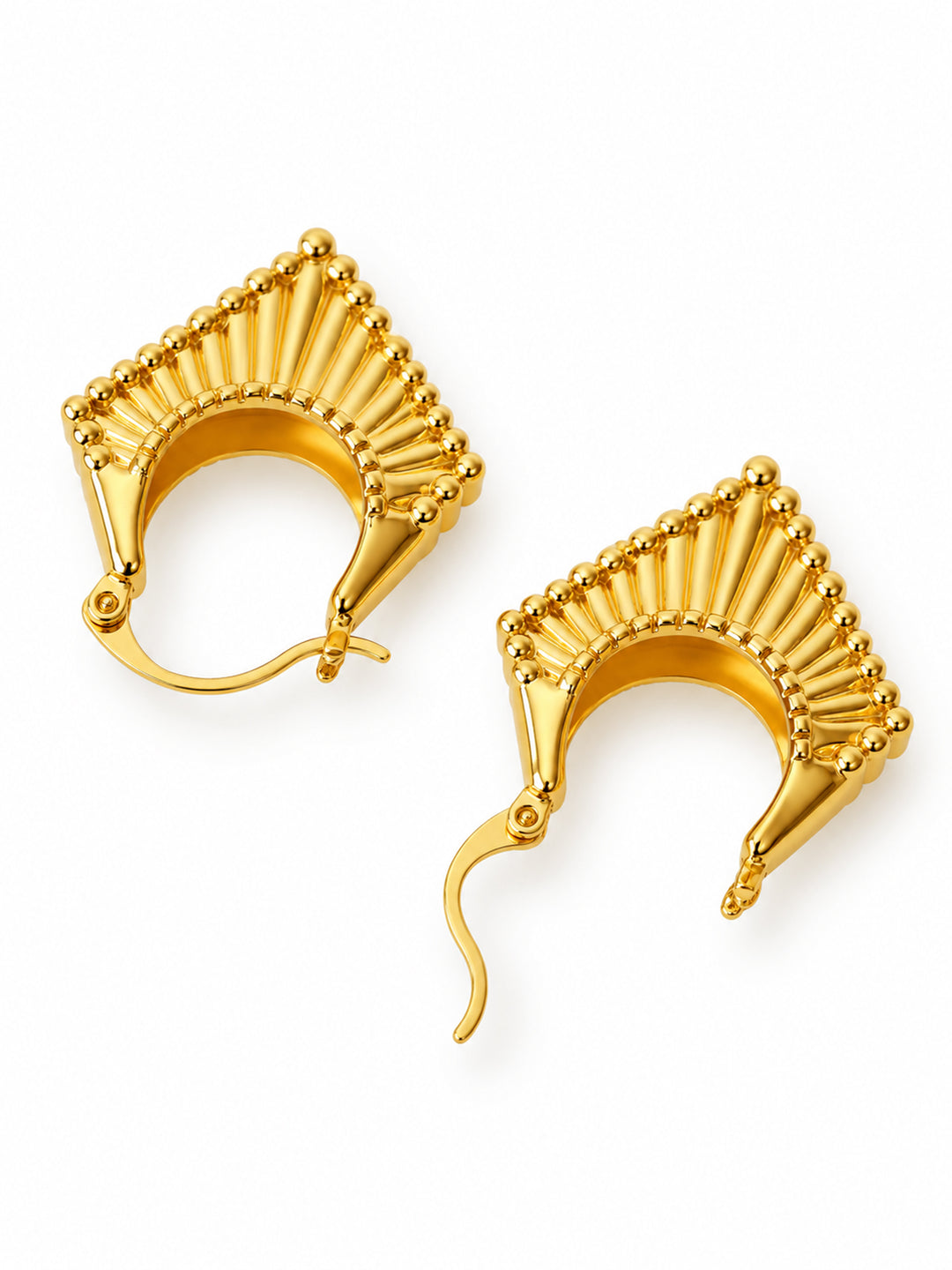 Danira Fan Hoop Earrings - view 2