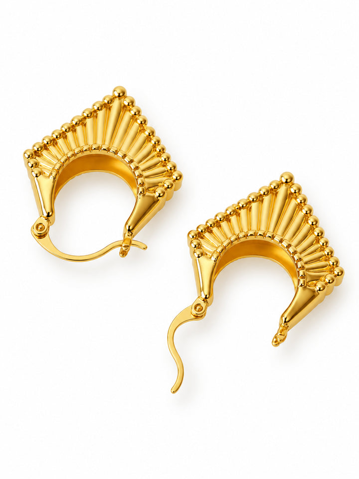 Danira Fan Hoop Earrings - view 2
