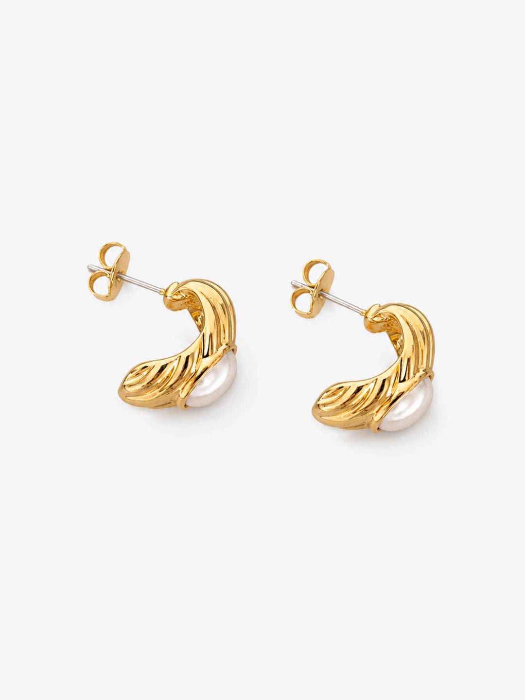 Pendientes de oro con perla del amanecer