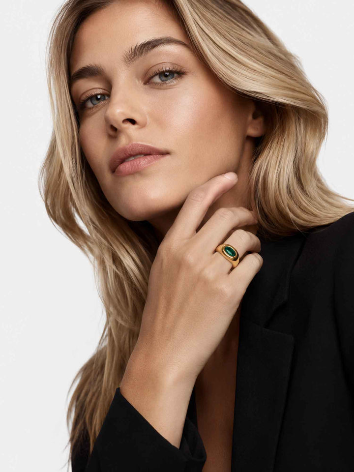Elf Green Stone Ring