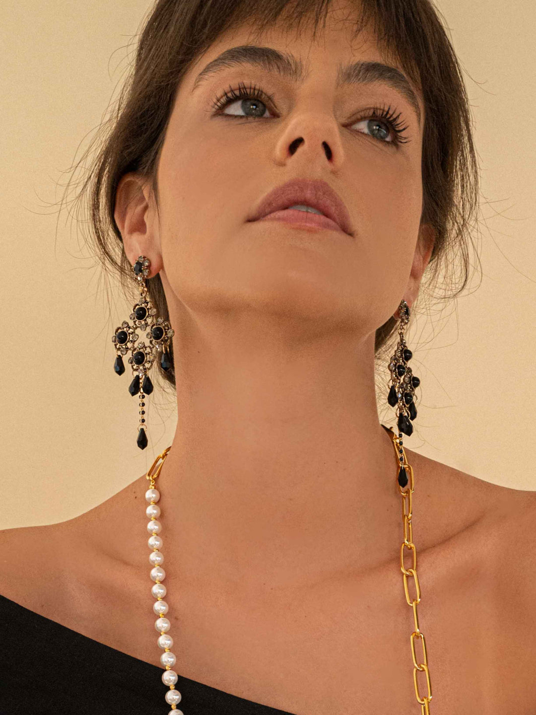 Elvina Baroque Floral Crystal Earrings
