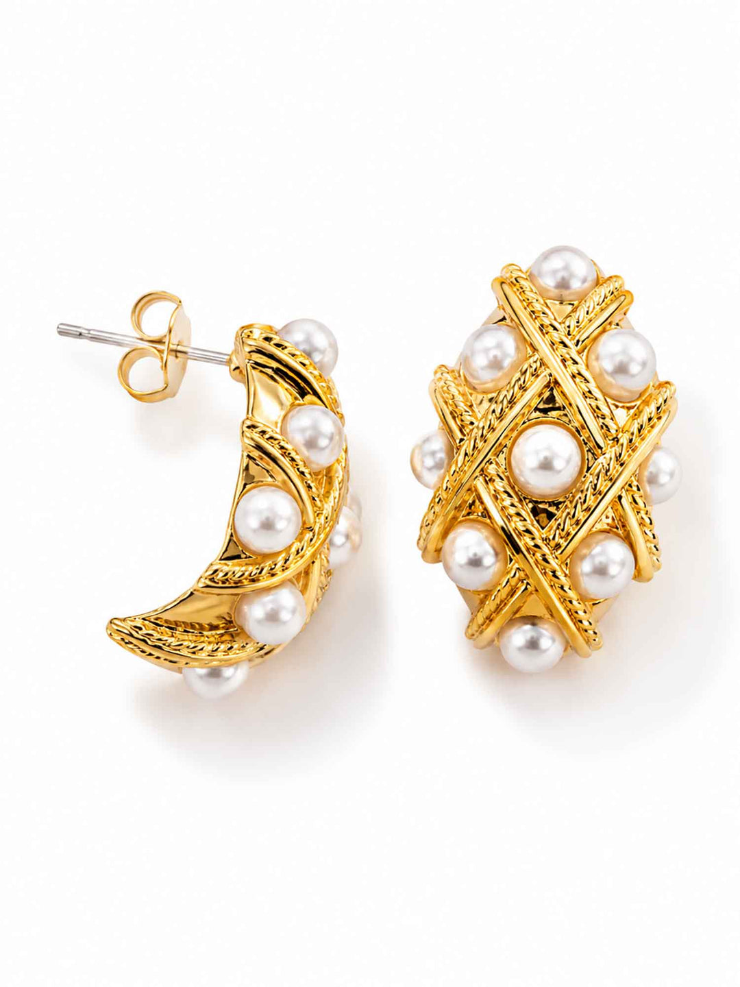 Encounter Pearl Gold Earrings