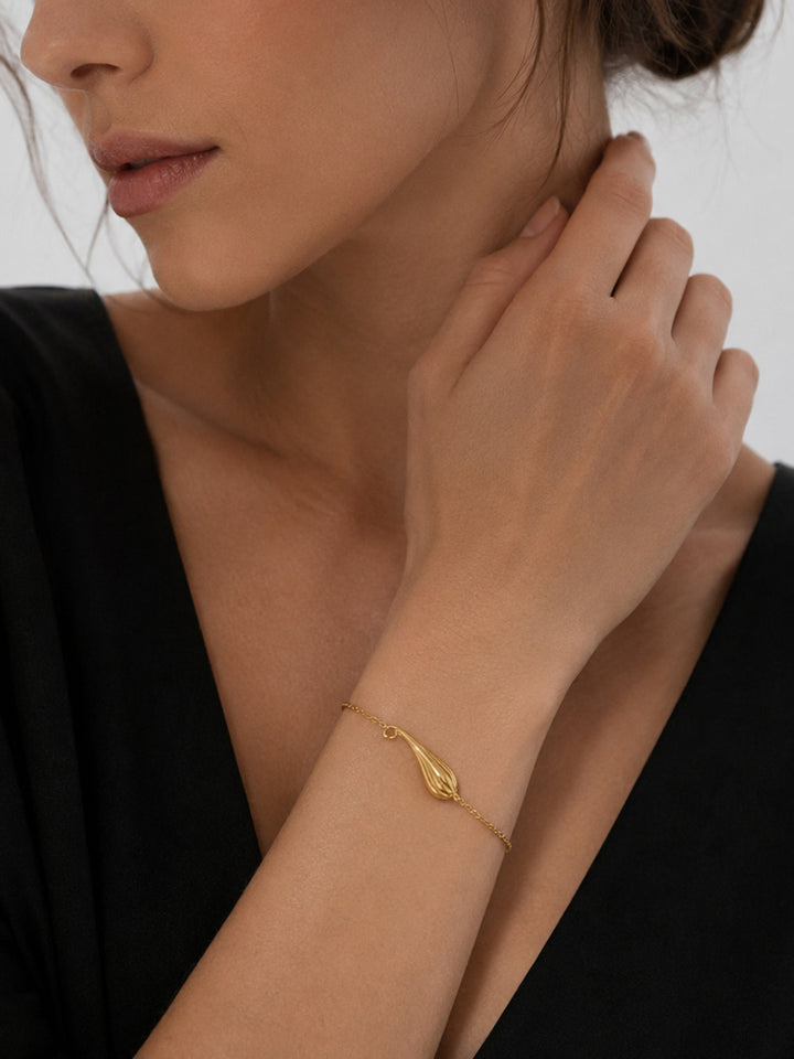 Fernanda chain bracelet styled on wrist