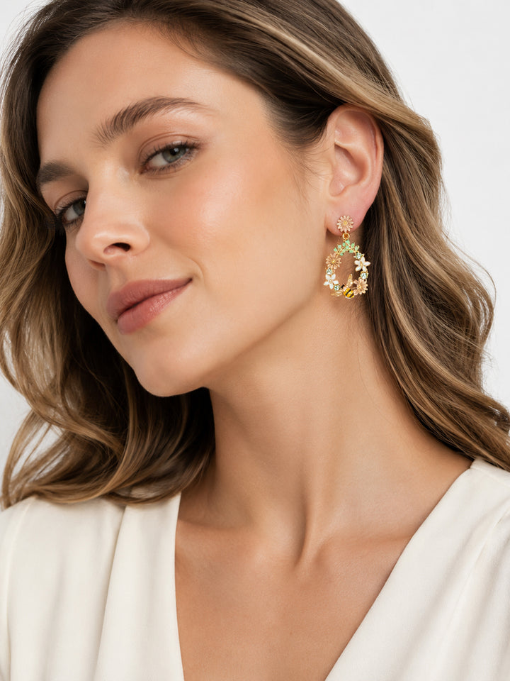 Flower Crown Earrings
