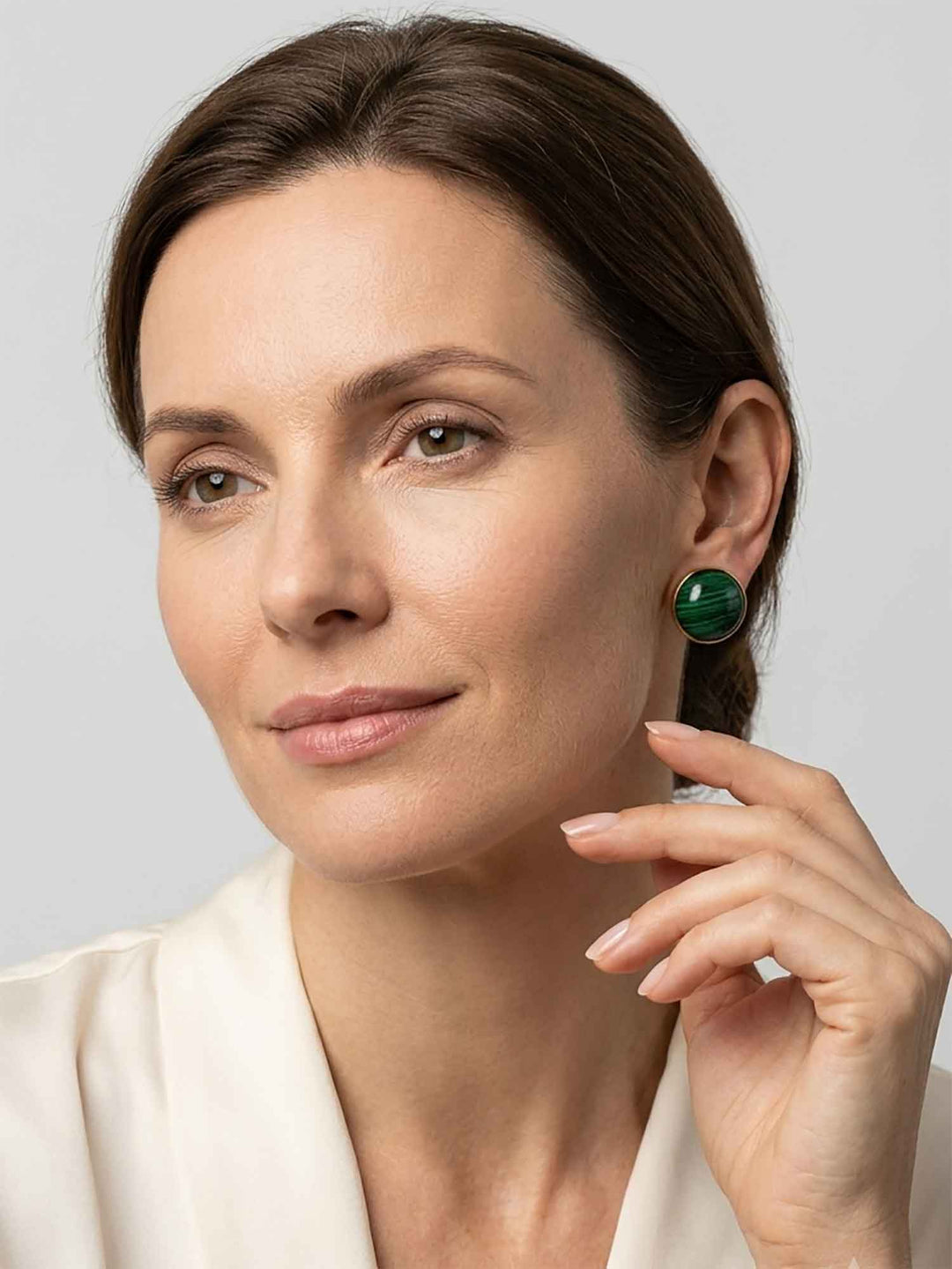 Siona Earrings Malachite