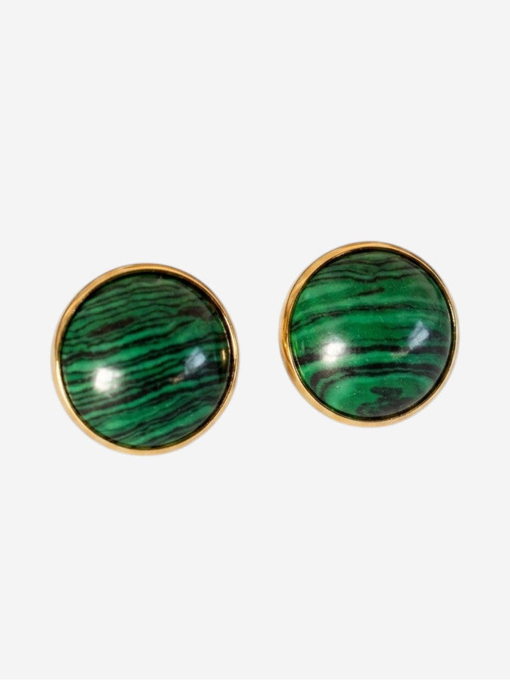 Siona Earrings Malachite