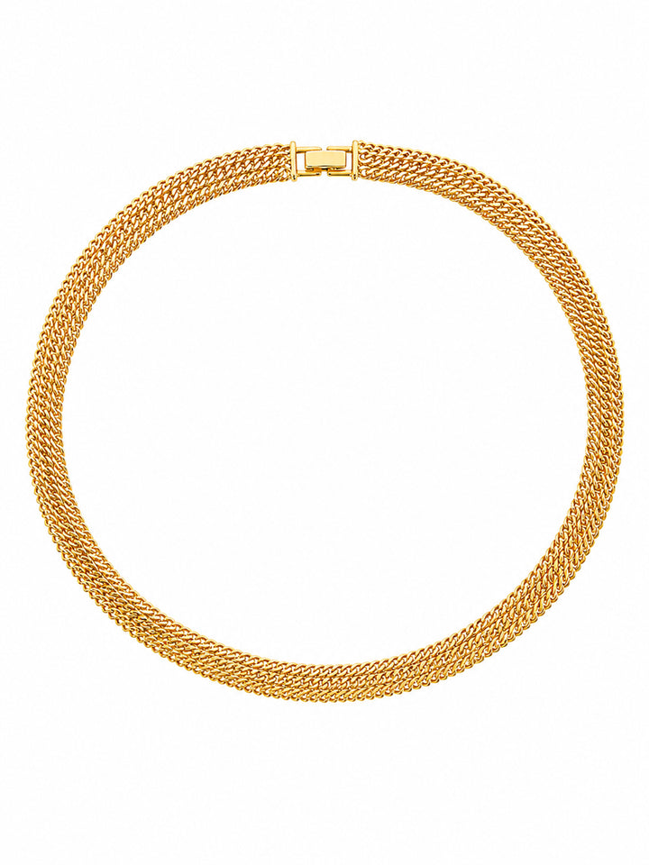 Gilda gold chain necklace with polished multi-chain design