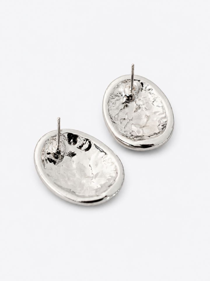 Green Wave Silver Earrings