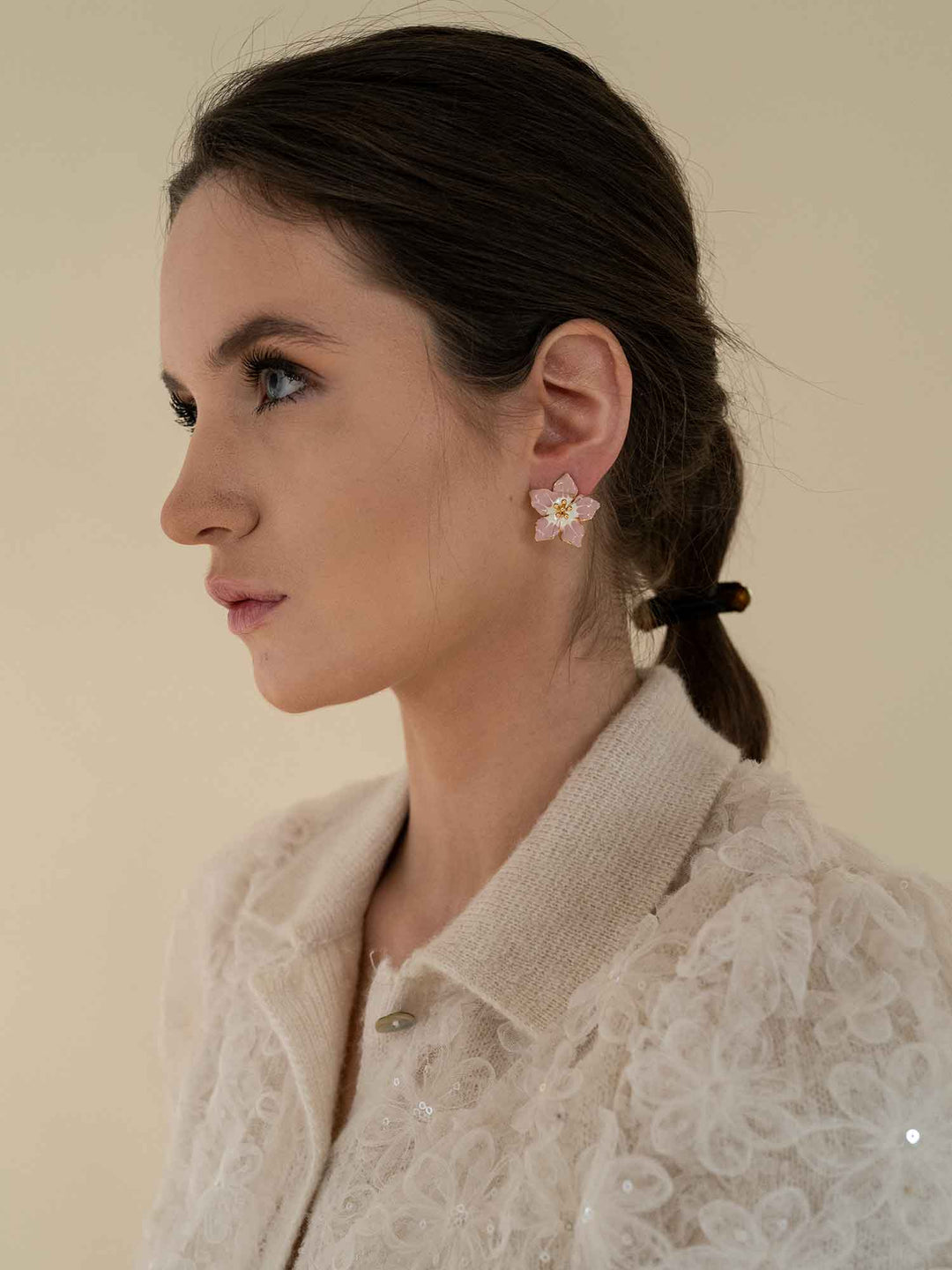 Hibiscus Flower Earrings