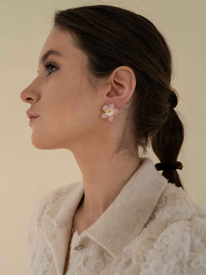 Hibiscus Flower Earrings