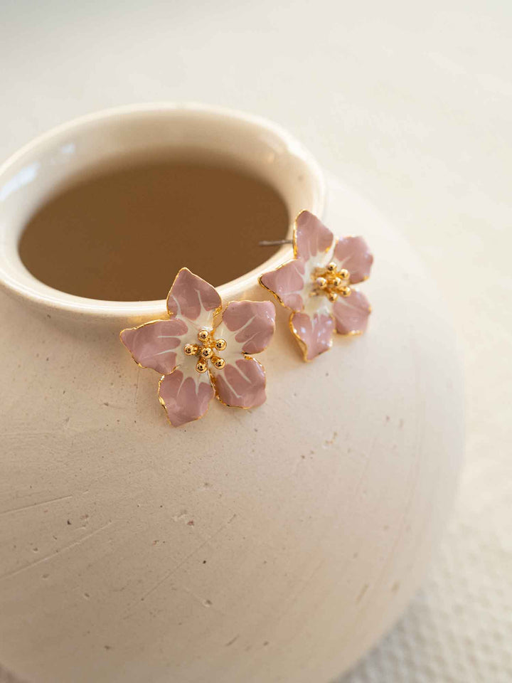 Hibiscus Flower Earrings