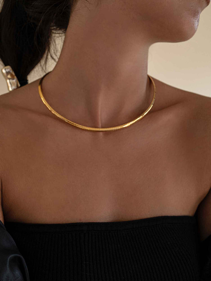 Kiera Snake Chain Choker Necklace