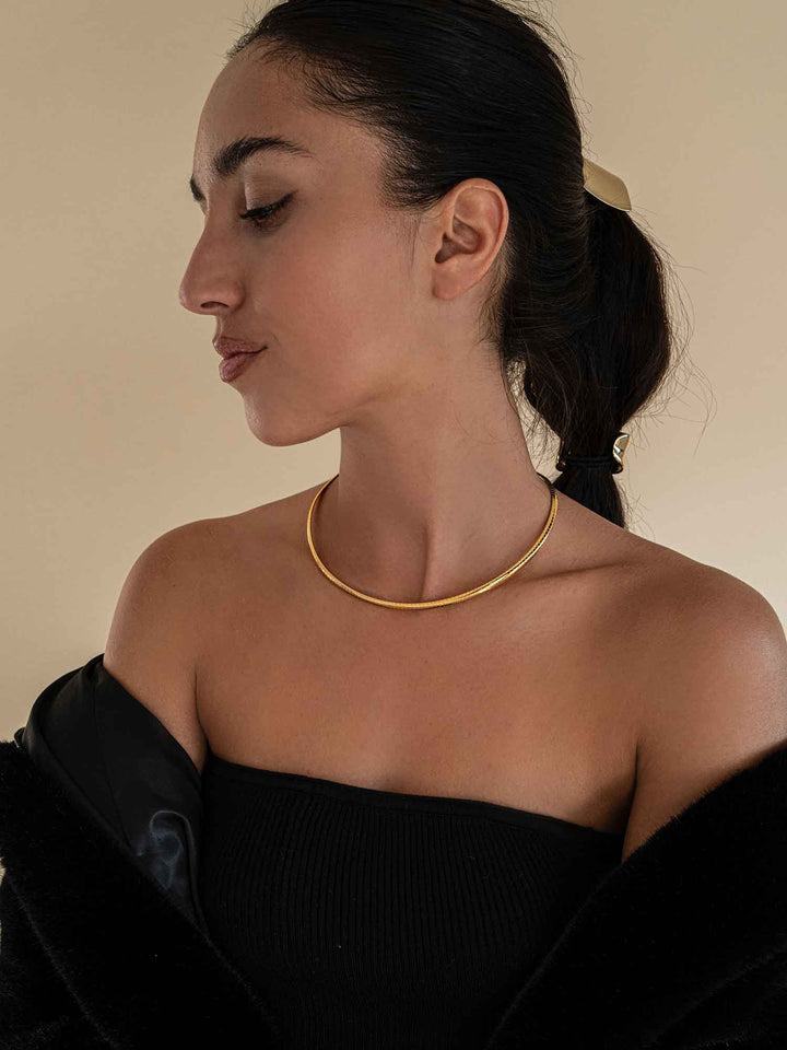 Kiera Snake Chain Choker Necklace