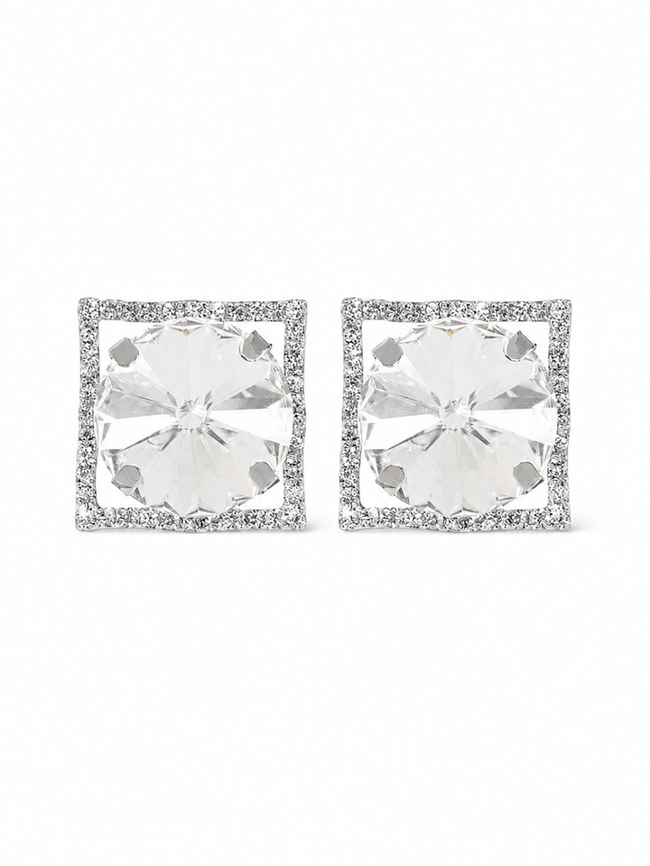 Pendientes cuadrados de cristal Kyla