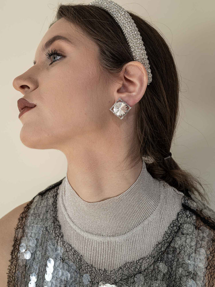 Kyla Crystal Square Earrings