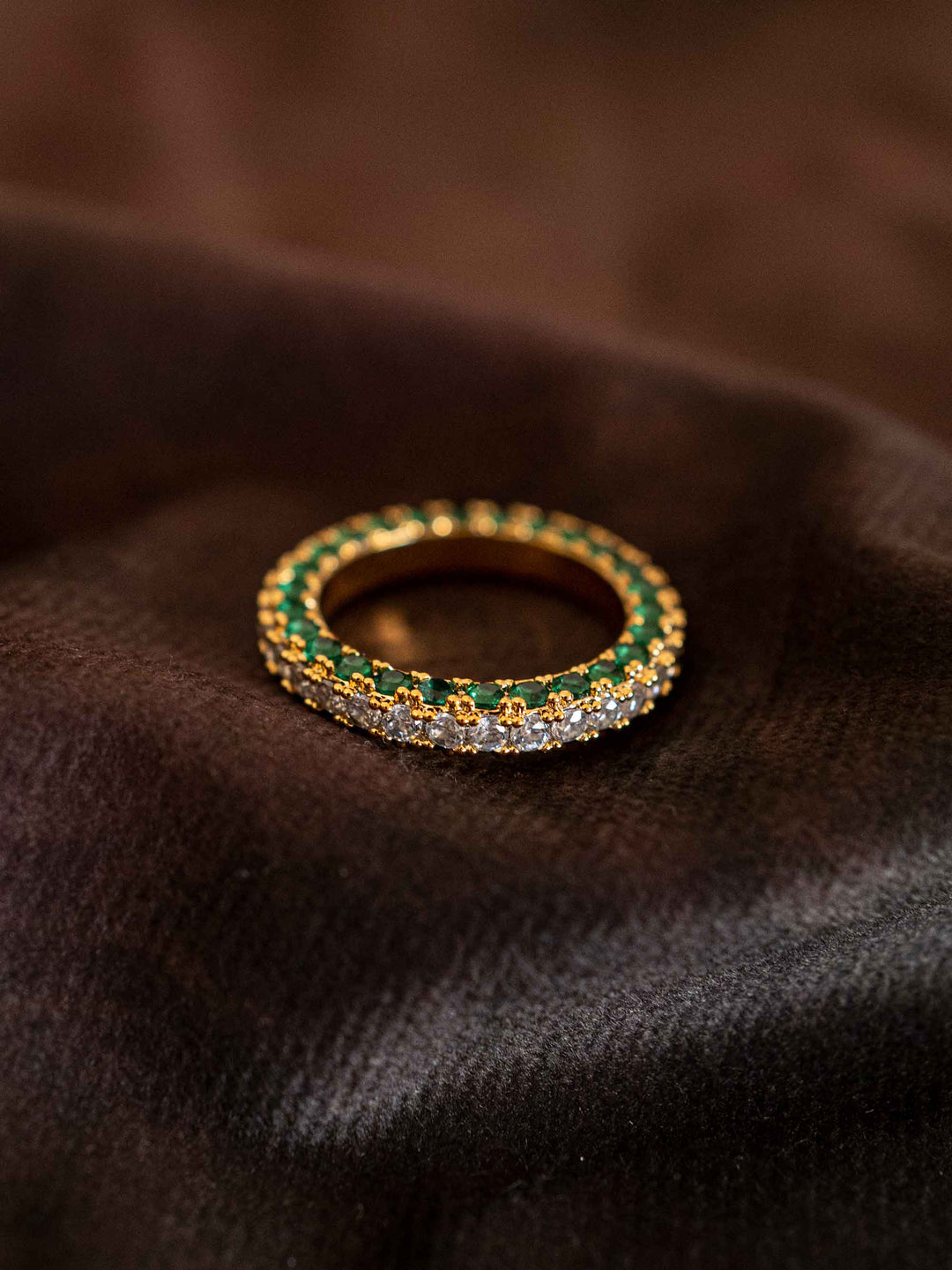 Bicolor Zirconia 2mm Ring