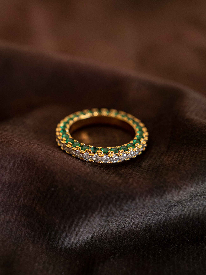 Bicolor Zirconia 2mm Ring