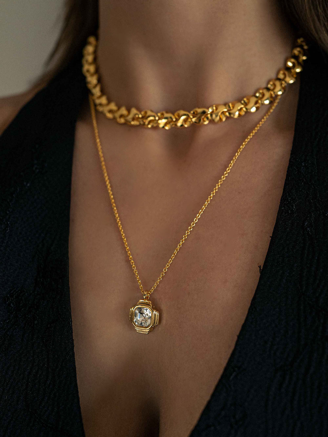 Crystal Signal Necklace