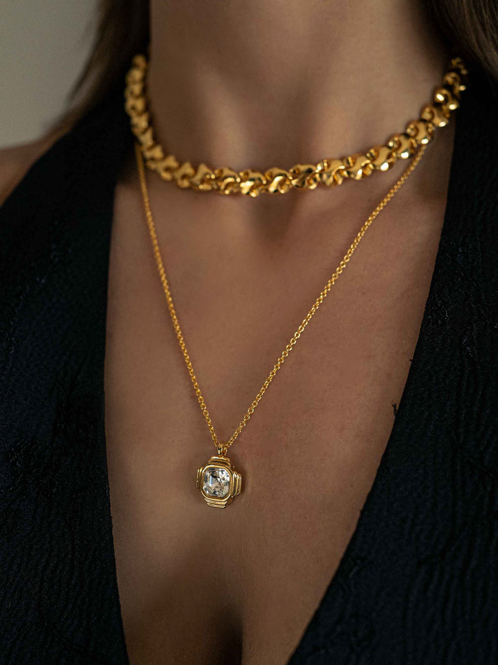 Crystal Signal Necklace