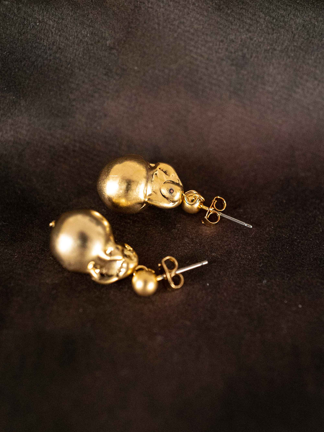 Pendientes Dos orbes de Oro