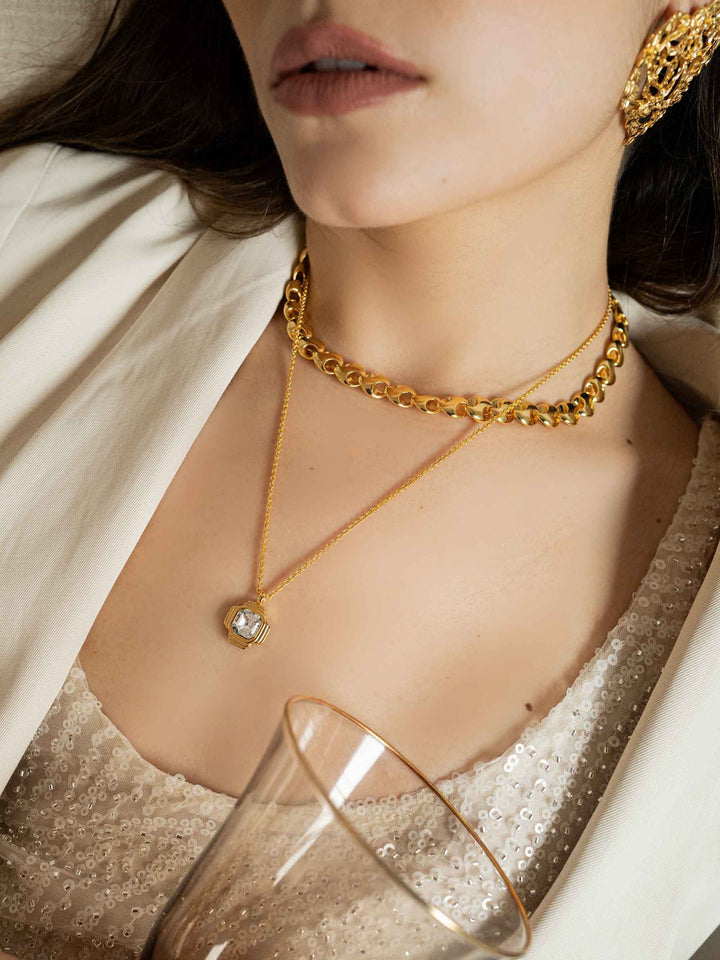 Crystal Signal Necklace