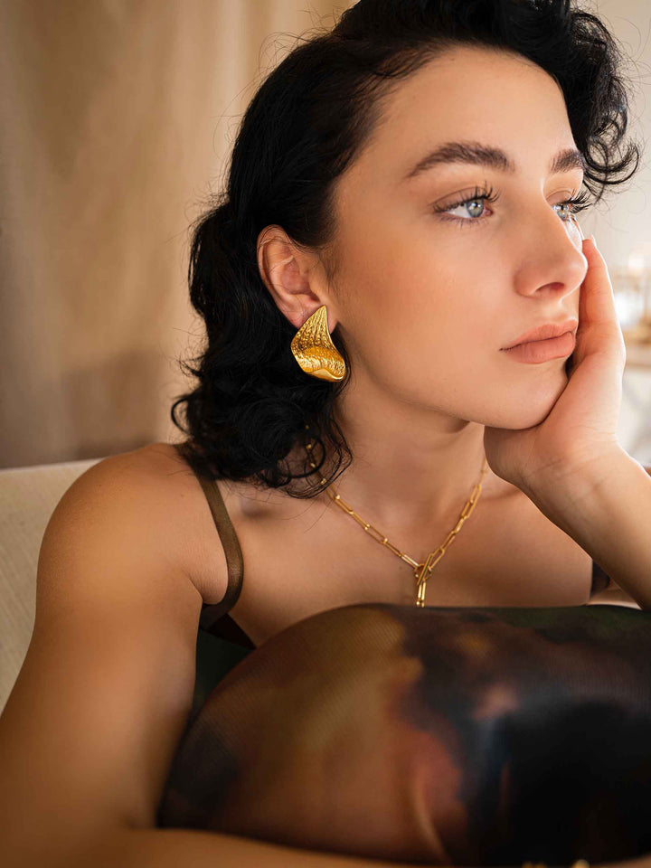 Brincos Asas de Anjo em Ouro