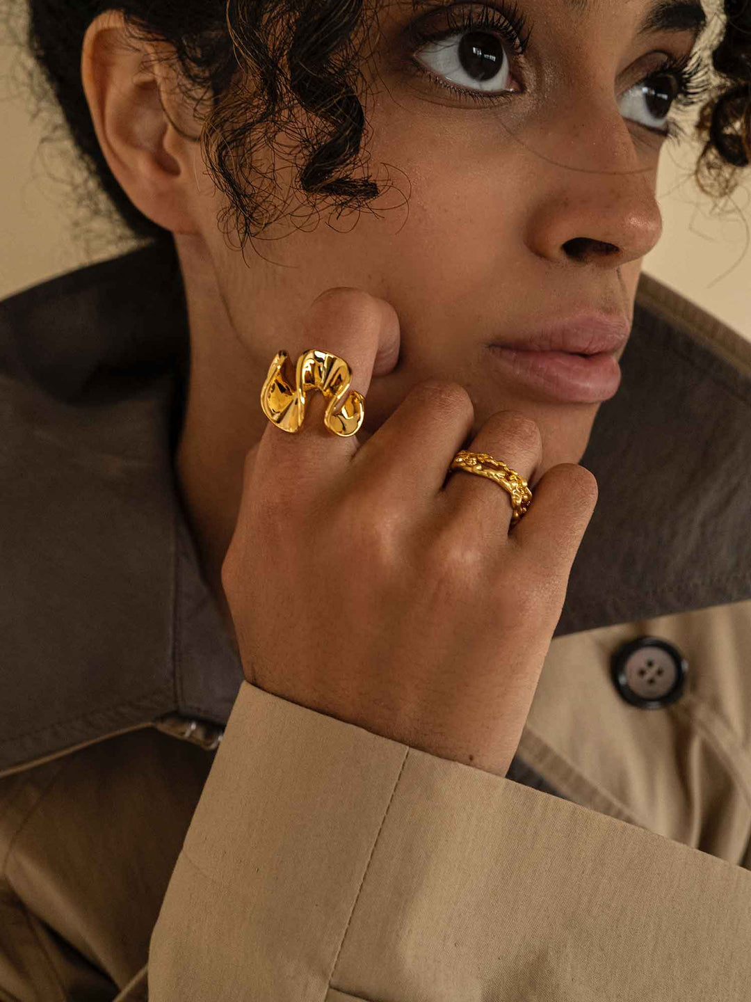 Water Motif Ring