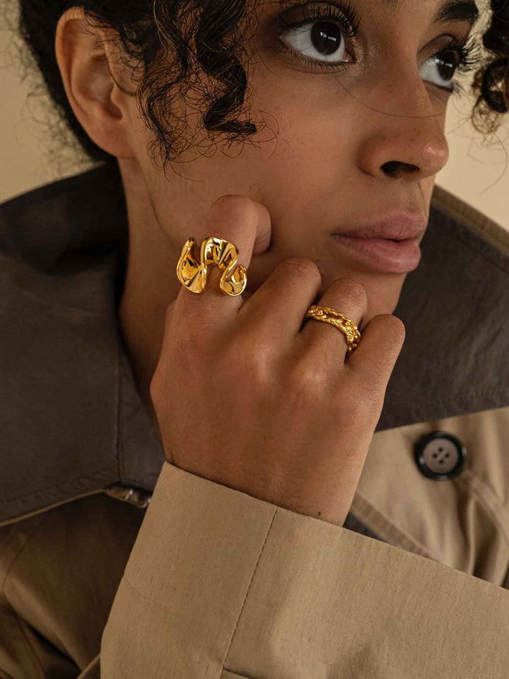 Water Motif Ring