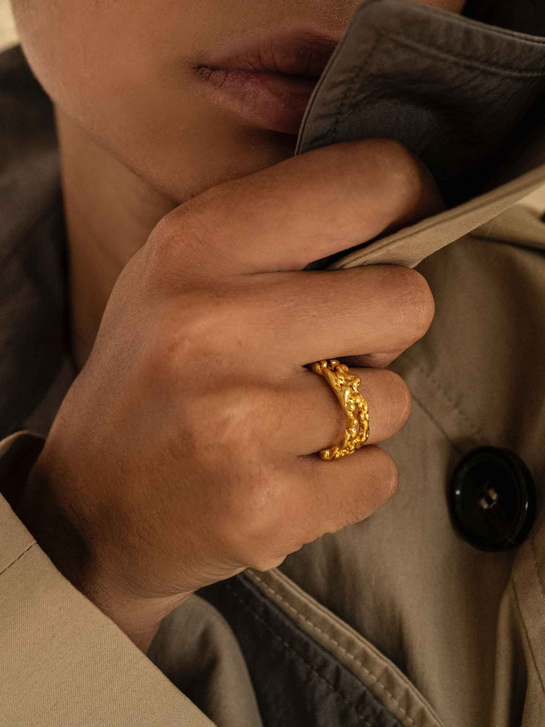 Water Motif Ring