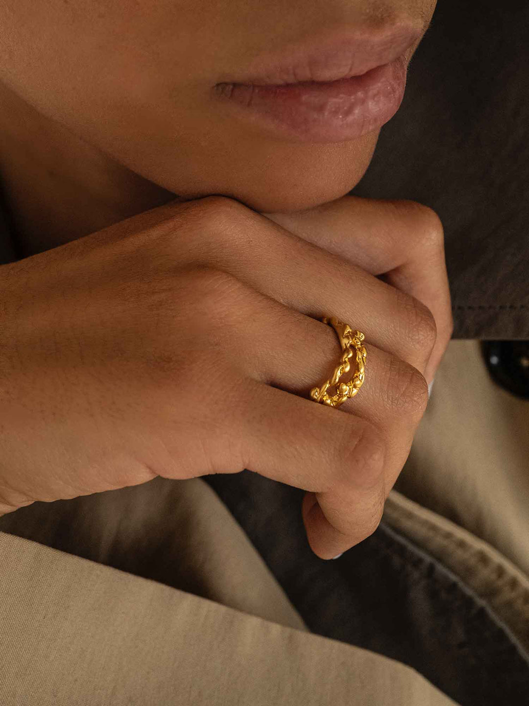Water Motif Ring